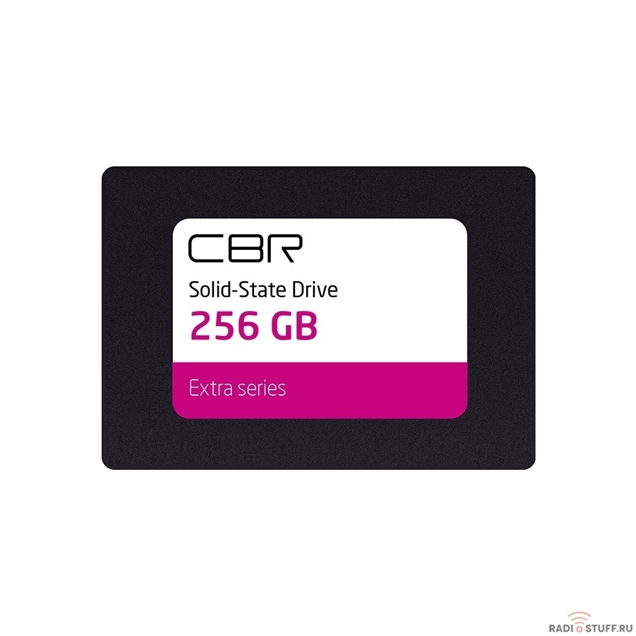 CBR SSD-256GB-2.5-EX21, Внутренний SSD-накопитель, серия "Extra", 256 GB, 2.5", SATA III 6 Gbit/s, Phison PS3112-S12, 3D TLC NAND, DRAM, R/W speed up to 550/530 MB/s, TBW (TB) 280