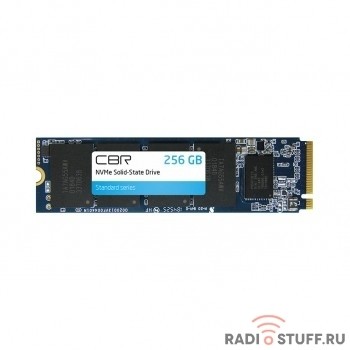 CBR SSD-256GB-M.2-ST22, Внутренний SSD-накопитель, серия "Standard", 256 GB, M.2 2280, PCIe 3.0 x4, NVMe 1.3, Phison PS5013-E13T, 3D TLC NAND, R/W speed up to 2200/1100 MB/s, TBW (TB) 200